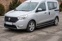 Renault Dokker 2013-2022 Praguri Laterale Bosphorus Black (2 buc, Aluminiu) foto 1