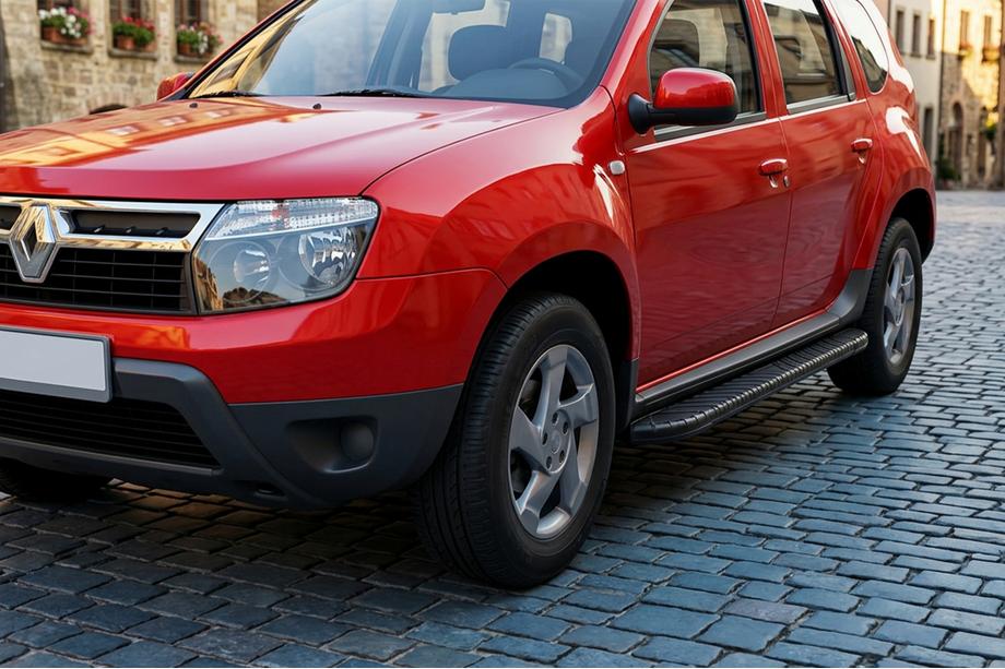 Dacia Duster 2008-2018 Praguri Laterale Bosphorus Black (2 buc, Aluminiu) Image