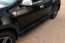 Renault Duster 2008–2017 Praguri Laterale Allmond Black (2 buc, Aluminiu) foto 1
