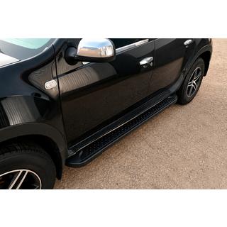 Praguri Laterale Allmond Black (2 buc, Aluminiu) Renault Duster 2008–2017 foto 1