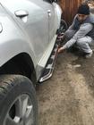 Renault Duster 2008–2017 Praguri Laterale Vison (2 buc, Aluminiu si Otel Inoxidabil) foto 4