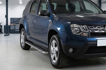 Renault Duster 2008–2017 Praguri Laterale Maydos V1 (2 buc, Aluminiu si Otel Inoxidabil) foto 1