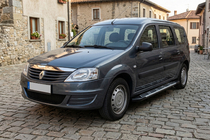 Dacia Logan MCV 2004-2014 Praguri Laterale Sunrise (2 buc, Aluminiu) foto 3