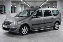 Renault Logan MCV 2005-2013 Praguri Laterale RedLine V1 (2 buc, Aluminiu) foto 1