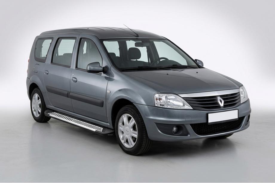 Renault Logan MCV 2005-2013 Praguri Laterale Line (2 buc, Aluminiu) Image