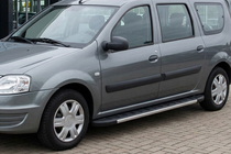 Renault Logan MCV 2005-2013 Praguri Laterale Duru (2 buc, Aluminiu) foto 3
