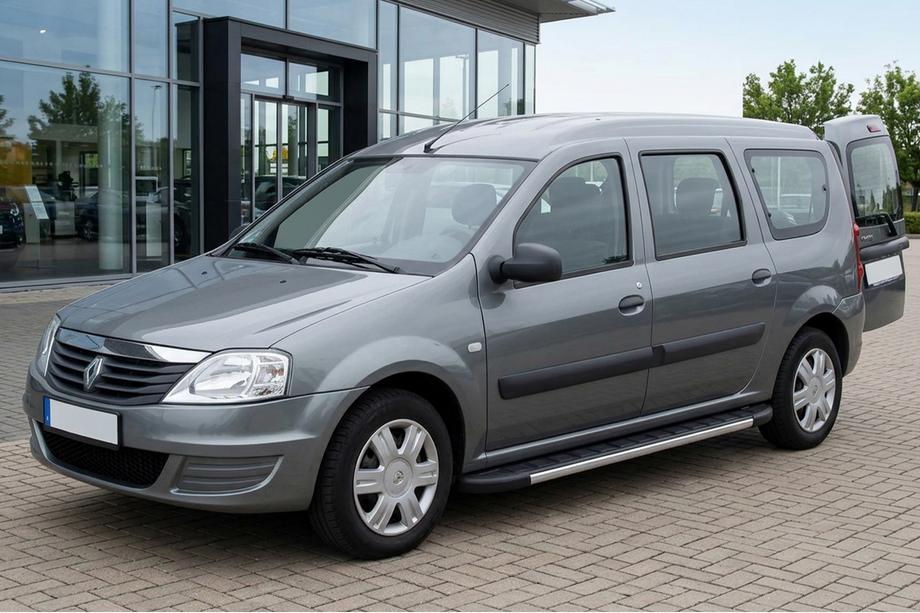 Renault Logan MCV 2005-2013 Praguri Laterale Duru (2 buc, Aluminiu) Image