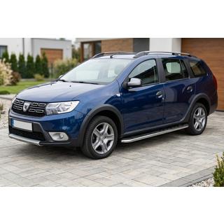 Praguri Laterale Maydos V1 (2 buc, Aluminiu si Otel Inoxidabil) Dacia Logan MCV 2013-2020 foto 1