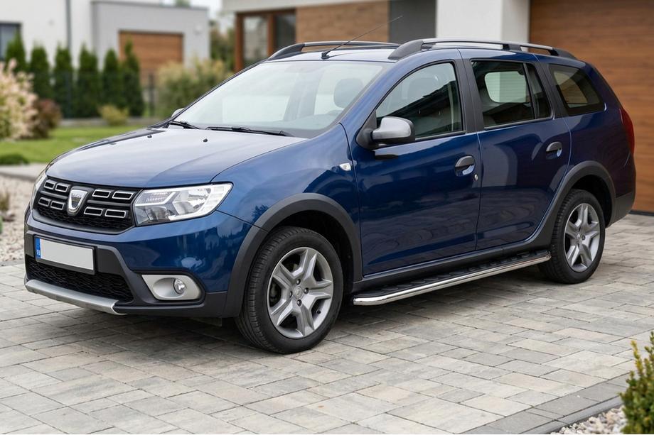 Dacia Logan MCV 2013-2020 Praguri Laterale Maydos V1 (2 buc, Aluminiu si Otel Inoxidabil) Image