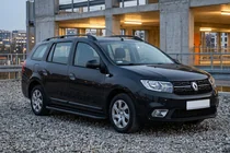 Dacia Logan MCV 2013-2020 Praguri Laterale Bosphorus Black (2 buc, Aluminiu) foto 1