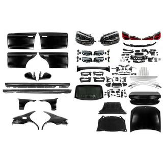 Kit de restyling la W223 cu manere de usi si insertii decorative (fara bare) Mercedes S-class W221 2005-2013