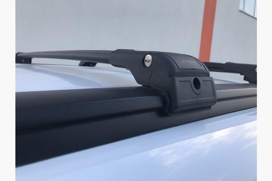 Renault Lodgy 2013-2022 Bare portbagaj (transversale) pentru bare longitudinale integrate cu cheie WingCarrier V2 (2 buc) Negru Foto 22