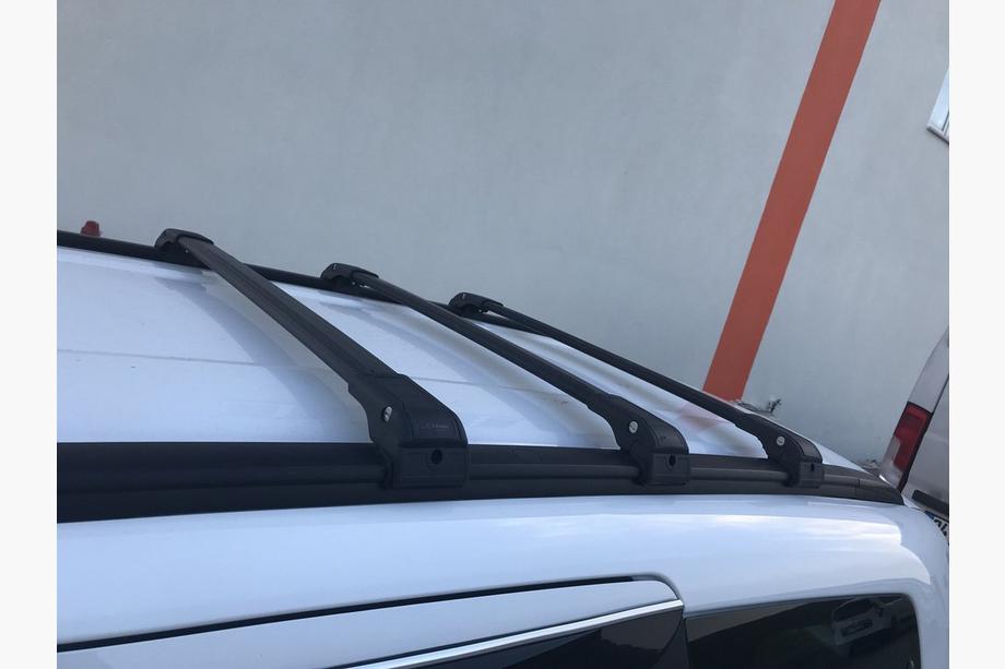 Renault Lodgy 2013-2022 Bare portbagaj (transversale) pentru bare longitudinale integrate cu cheie WingCarrier V2 (2 buc) Negru Foto 24