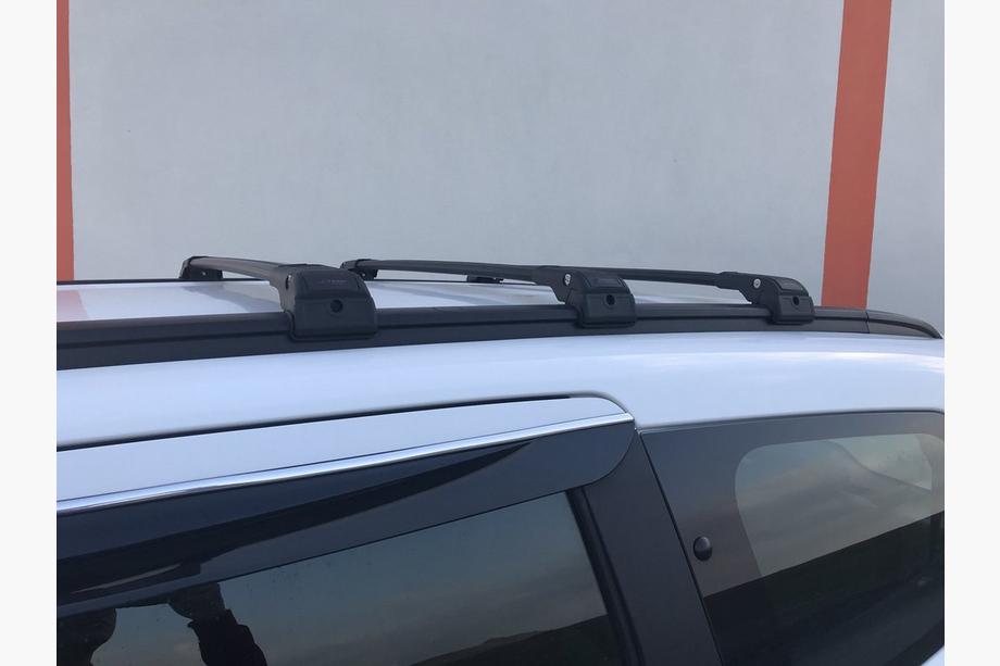 Dacia Lodgy 2012-2022 Bare portbagaj (transversale) pentru bare longitudinale integrate cu cheie WingCarrier V2 (2 buc) Gri Foto 23