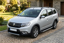 Renault Logan MCV 2013-2022 Praguri Laterale RedLine V1 (2 buc, Aluminiu) foto 1