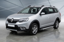 Renault Logan MCV 2013-2022 Praguri Laterale Line (2 buc, Aluminiu) foto 1