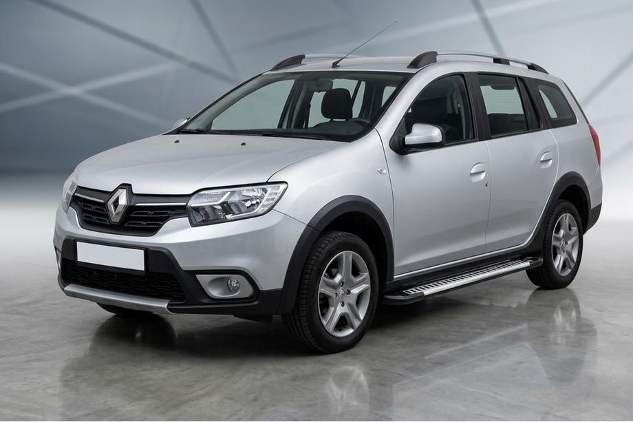 Renault Logan MCV 2013-2022 Praguri Laterale Line (2 buc, Aluminiu) Image
