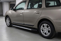 Renault Logan MCV 2013-2022 Praguri Laterale Duru (2 buc, Aluminiu) foto 1