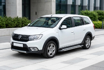 Renault Logan MCV 2013-2022 Praguri Laterale Rainbow (2 buc, Aluminiu) foto 1