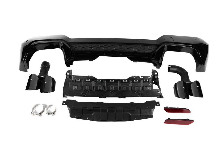 BMW X3 G01 2018- Difuzor spate cu terminatii evacuare (pentru F97/M-Sport 2022-2024) Foto 1