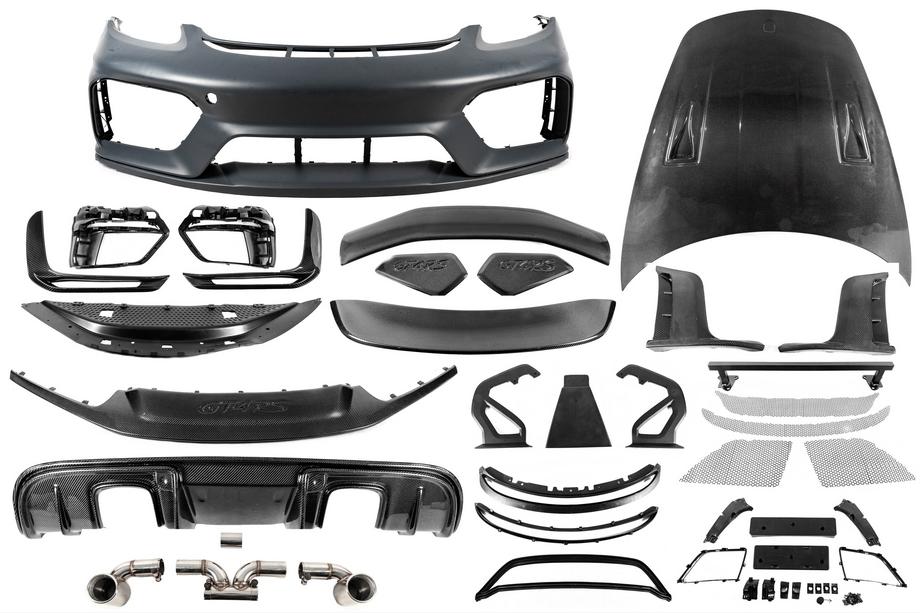 Porsche Boxster/Cayman 982 (718) 2016- Set body kit GT4RS (polipropilena + carbon) Image