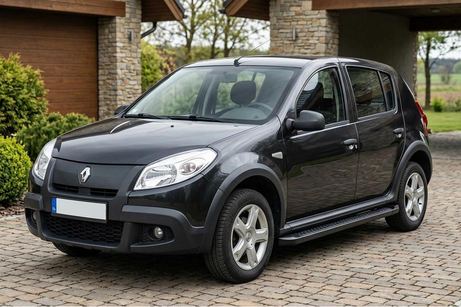 Dacia Sandero 2007-2013 Praguri Laterale Allmond Black (2 buc, Aluminiu) Image