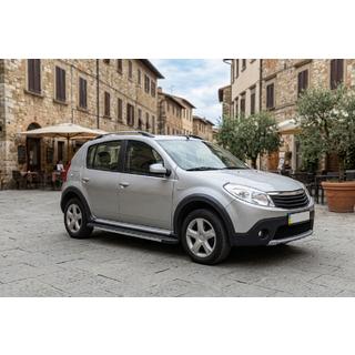 Praguri Laterale Duru (2 buc, Aluminiu) Renault Sandero 2007-2013 foto 1