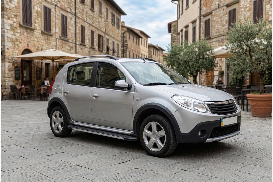 Renault Sandero 2007-2013 Praguri Laterale Duru (2 buc, Aluminiu) Image