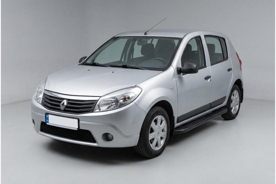 Renault Sandero 2007-2013 Praguri Laterale Bosphorus Black (2 buc, Aluminiu) Image