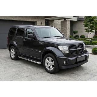 Praguri Laterale Maydos V1 (2 buc, Aluminiu si Otel Inoxidabil) Dodge Nitro 2006-2011 foto 1