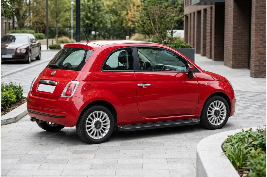 Fiat 500/500L 2013-2022 Praguri Laterale Allmond Black (2 buc, Aluminiu) Image