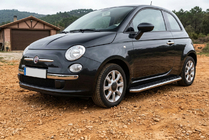 Fiat 500/500L 2013-2022 Praguri Laterale Maydos V1 (2 buc, Aluminiu si Otel Inoxidabil) foto 1