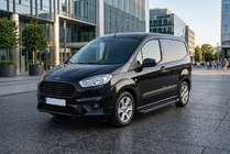 Ford Courier 2014-2023 Praguri Laterale Allmond Black (2 buc, Aluminiu) foto 1