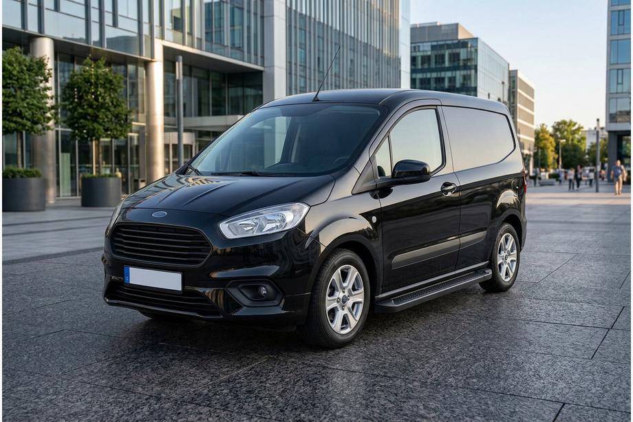 Ford Courier 2014-2023 Praguri Laterale Allmond Black (2 buc, Aluminiu) Image