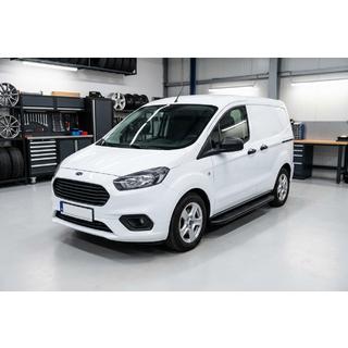Praguri Laterale Bosphorus Black (2 buc, Aluminiu) Ford Courier 2014-2023 foto 1