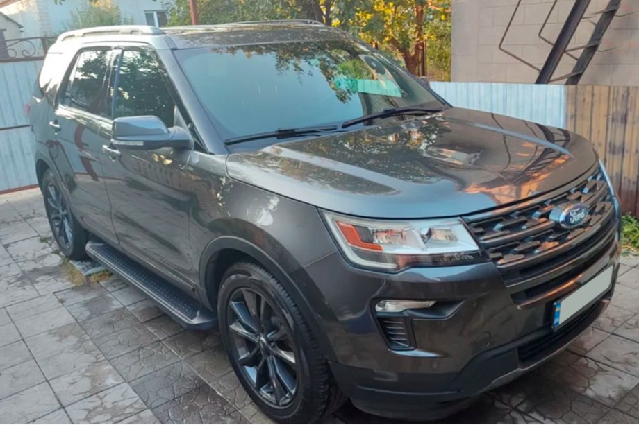 Ford Explorer 2011-2019 Praguri Laterale Allmond Black (2 buc, Aluminiu) Image