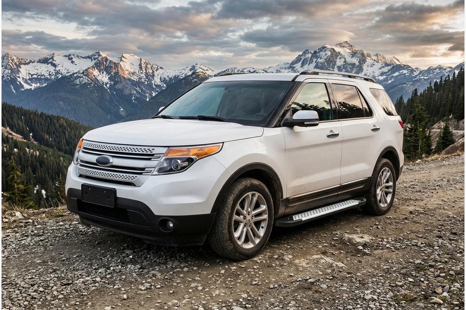 Ford Explorer 2011-2019 Praguri Laterale Allmond Grey (2 buc, Aluminiu) Image