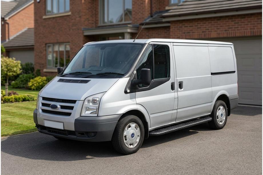 Ford Transit 2000–2014 Praguri Laterale Bosphorus Black (2 buc, Aluminiu) Image