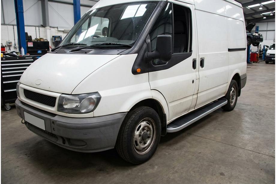 Ford Transit 2000–2014 Praguri Laterale Tayga Grey (2 buc, Aluminiu) Image