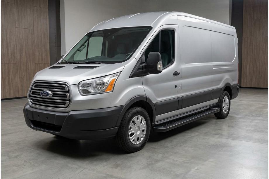 Ford Transit 2014- Praguri Laterale Allmond Black (2 buc, Aluminiu) Image