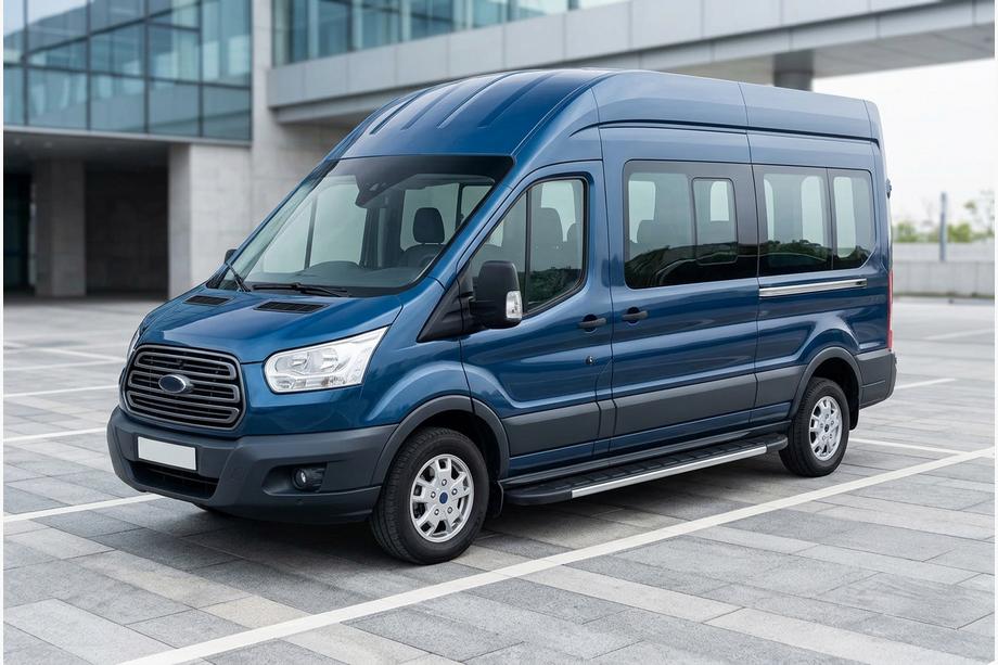 Ford Transit 2014- Praguri Laterale Duru (2 buc, Aluminiu) Image