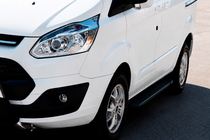 Ford Custom 2013-2022 Praguri Laterale Allmond Black (2 buc, Aluminiu) foto 1