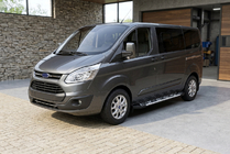 Ford Custom 2013-2022 Praguri Laterale Sunrise (2 buc, Aluminiu) foto 1