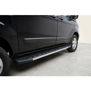 Praguri Laterale Duru (2 buc, Aluminiu) Ford Custom 2013-2022 foto 1