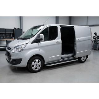 Praguri Laterale Tayga Grey (2 buc, Aluminiu) Ford Custom 2013-2022 foto 1