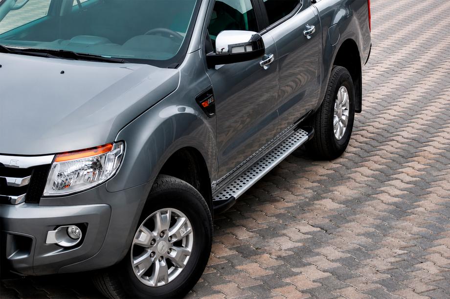 Ford Ranger 2011–2022 Praguri Laterale Allmond Grey (2 buc, Aluminiu) Image