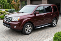Honda Pilot 2008-2015 Praguri Laterale Line (2 buc, Aluminiu) foto 1