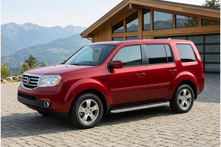 Honda Pilot 2008-2015 Praguri Laterale Maydos V1 (2 buc, Aluminiu si Otel Inoxidabil) Image
