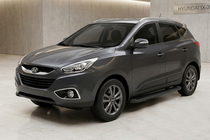 Hyundai IX-35 2010-2015 Praguri Laterale Allmond Black (2 buc, Aluminiu) foto 1