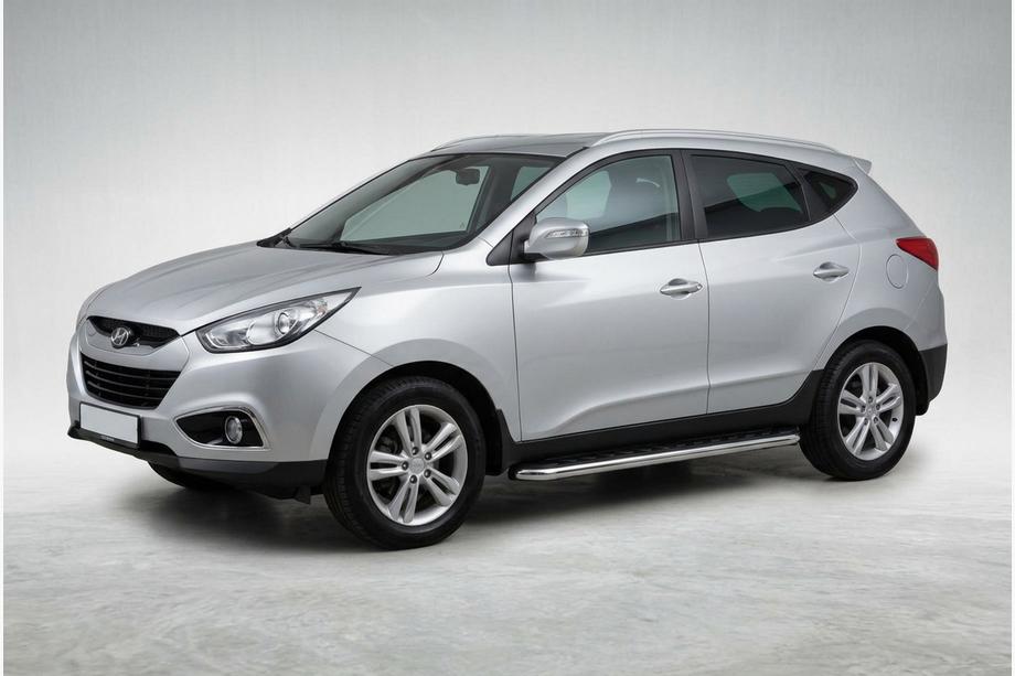 Hyundai IX-35 2010-2015 Praguri Laterale Maydos V1 (2 buc, Aluminiu si Otel Inoxidabil) Image